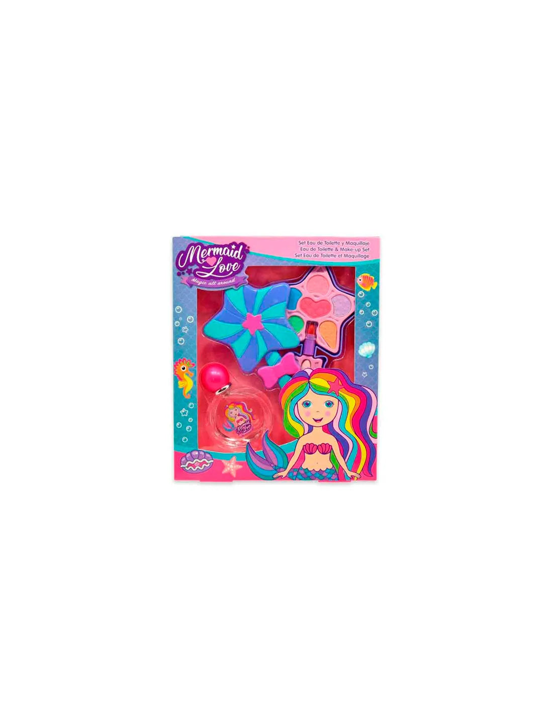 Cartoon Lorenay Mermaid Love Edt y Maquillaje Edt Spay 50ml Sets - Feel You
