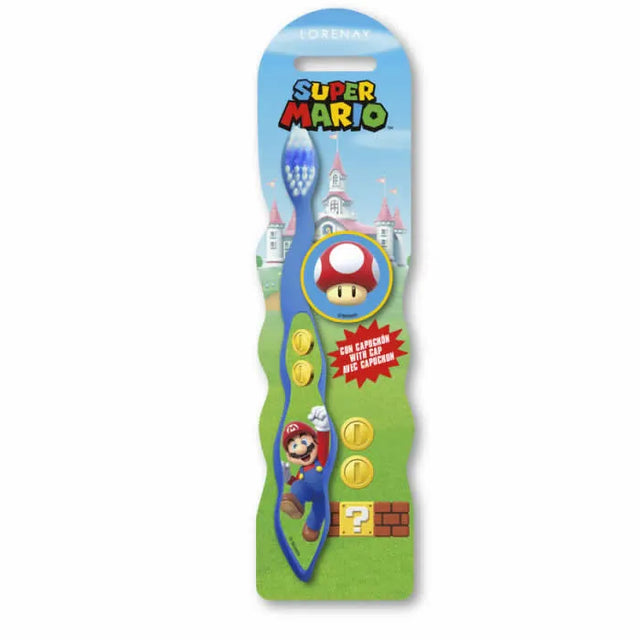 Cartoon Super Mario Toothbrush With Cap - Feel You