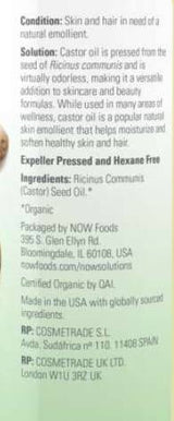 Castor Oil | 100% Certified Organic - 237 мл - Feel You