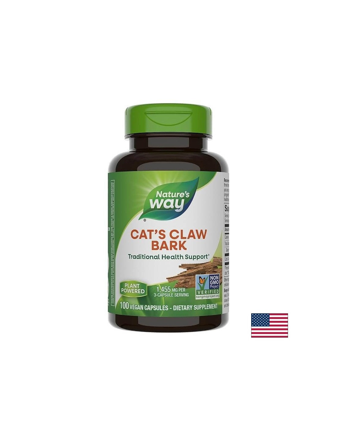Cat`s Claw Bark/ Котешки нокът (кора) 485 mg х 100 капсули Nature’s Way - Feel You