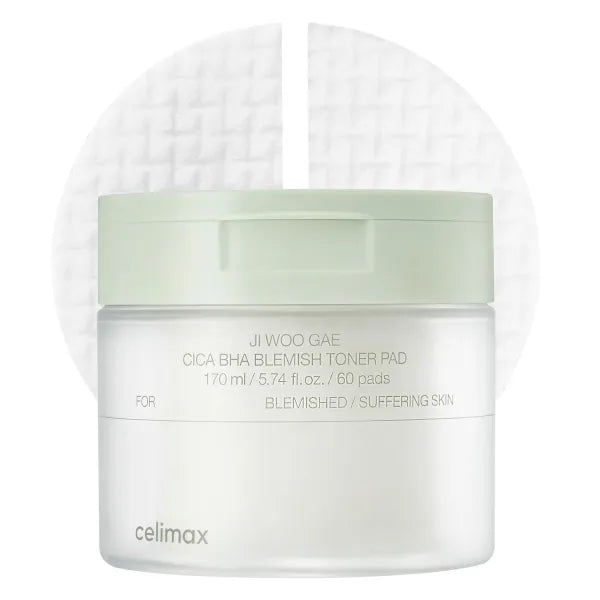 Celimax - Ji Woo Gae Cica BHA Blemish Toner Pad, 60pcs - Feel You