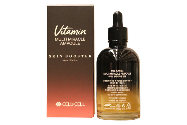 Cell By Cell, Miracle Ampoule, Multivitamin, Anti-Spots & Lightener, Serum, For Face, 200 ml - Feel You