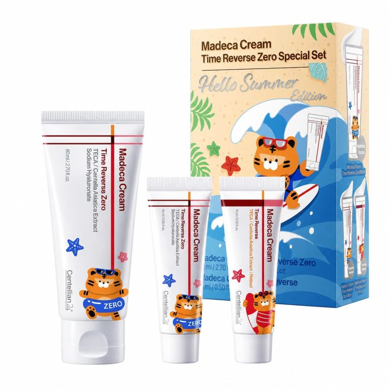 Centellian24 - Madeca Cream Time Reverse Zero Special Set Hello Summer Edition, 80ml, 15ml, 15ml