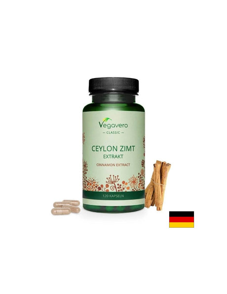 Ceylon Zimt Extrakt/ Цейлонска канела екстракт, 120 капсули, 100% Vegan - Feel You