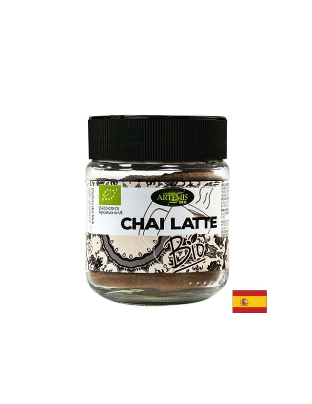 За овкусяване на напитки – билкова смес Chai Latte - С канела, джинджифил и други био подправки, 60 g, прах - Feel You