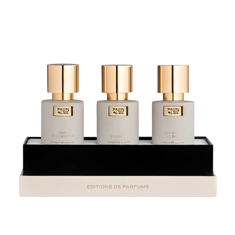 Chapitre 02 Set Maison De L'Asie: Bali Ha'i, Extrait De Parfum, Unisex, 15 ml + Bois d'Indonesie, Extrait De Parfum, Unisex, 15 ml + Les Nuits De Bali, Extrait De Parfum, Unisex, 15 ml - Feel You