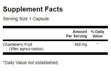 Chasteberry Fruit 400mg. / 120 Caps - 0 - Feel You