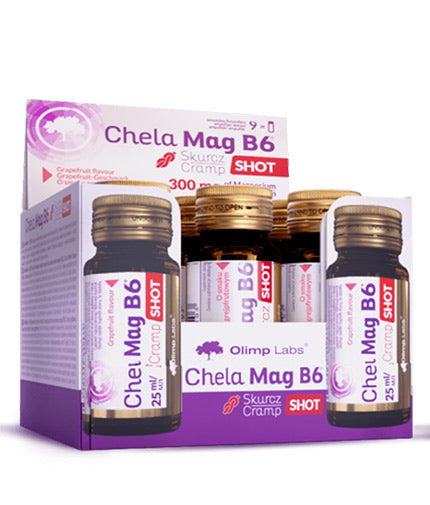 Chela - Mag B6 Cramp Shot Box / 9 x 25 ml - GLASS - Feel You