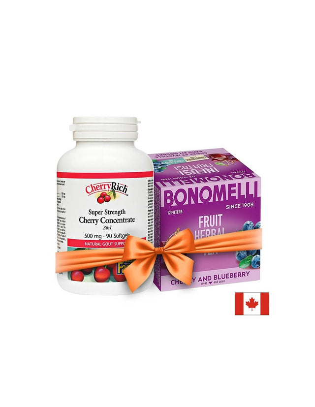 Промопакет „Грижа за ставите“ – Екстракт от череша CherryRich™ + подарък плодов чай - Feel You