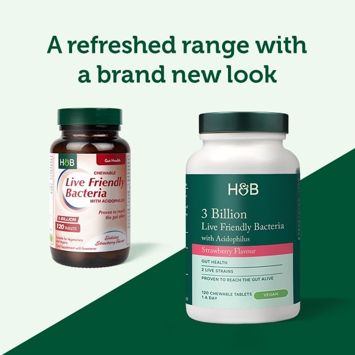 Пробиотик с Ацидофилус (Chewable Acidophilus Strawberry 3 Billion) 3млрд. 120 дъвчащи таблетки HOLLAND & BARRETT - Feel You