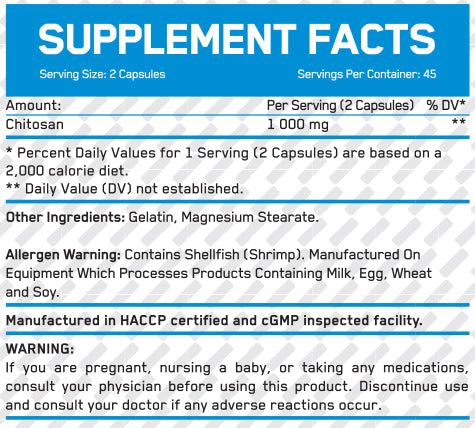 Chitosan 500 mg / 90 Caps - Feel You