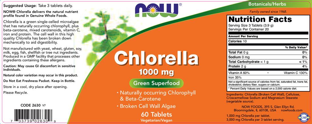 Chlorella 1000 mg - 60 Таблетки - Feel You