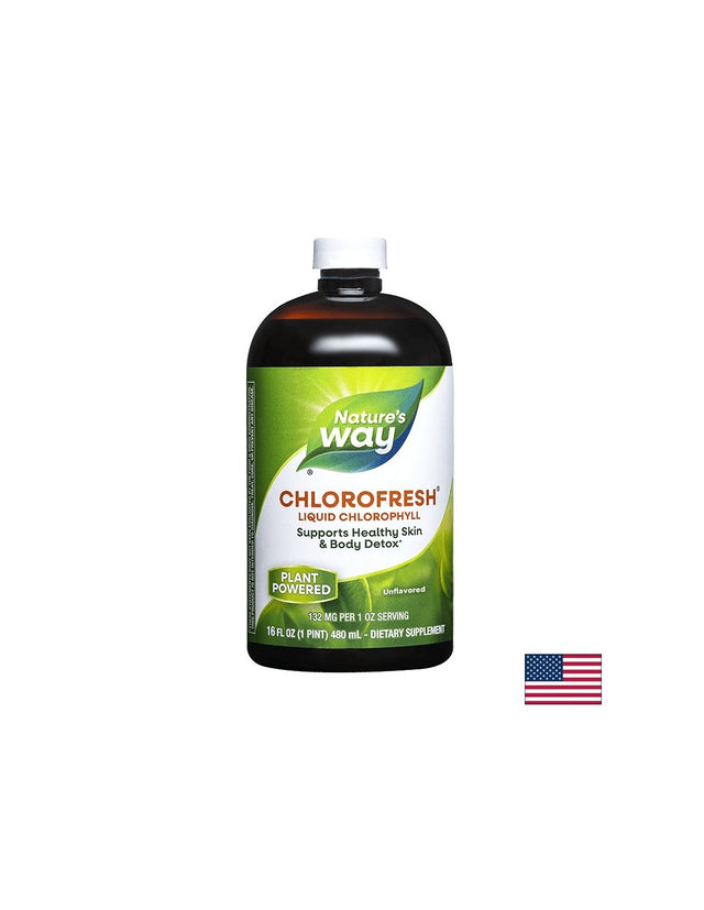 Chlorofresh® Liquid Chlorophyll - Хлорофреш® Течен Хлорофил, 473 ml Nature’s Way - Feel You