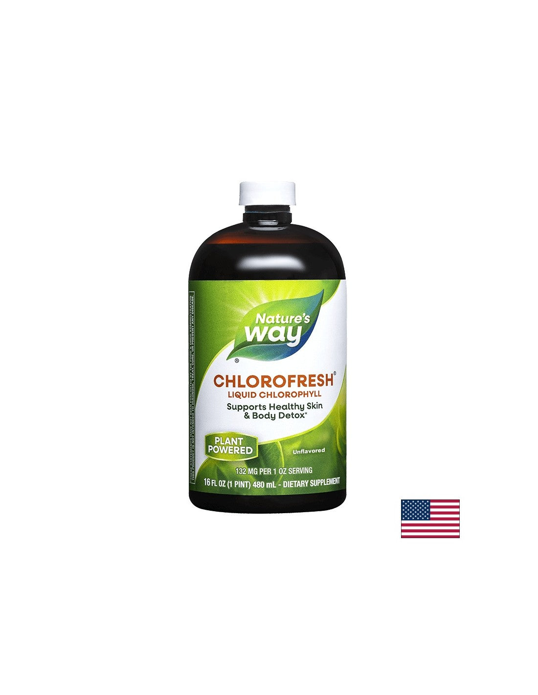 Chlorofresh® Liquid Chlorophyll - Хлорофреш® Течен Хлорофил, 473 ml Nature’s Way - Feel You