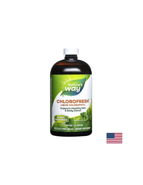Chlorofresh® Liquid Chlorophyll/ Хлорофреш® Течен Хлорофил x 473 ml с ментов вкус Nature’s Way - Feel You