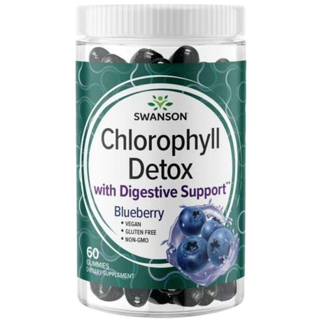 Chlorophyll Detox Gummies | Blueberry - 60 Дъвчащи таблетки - Feel You