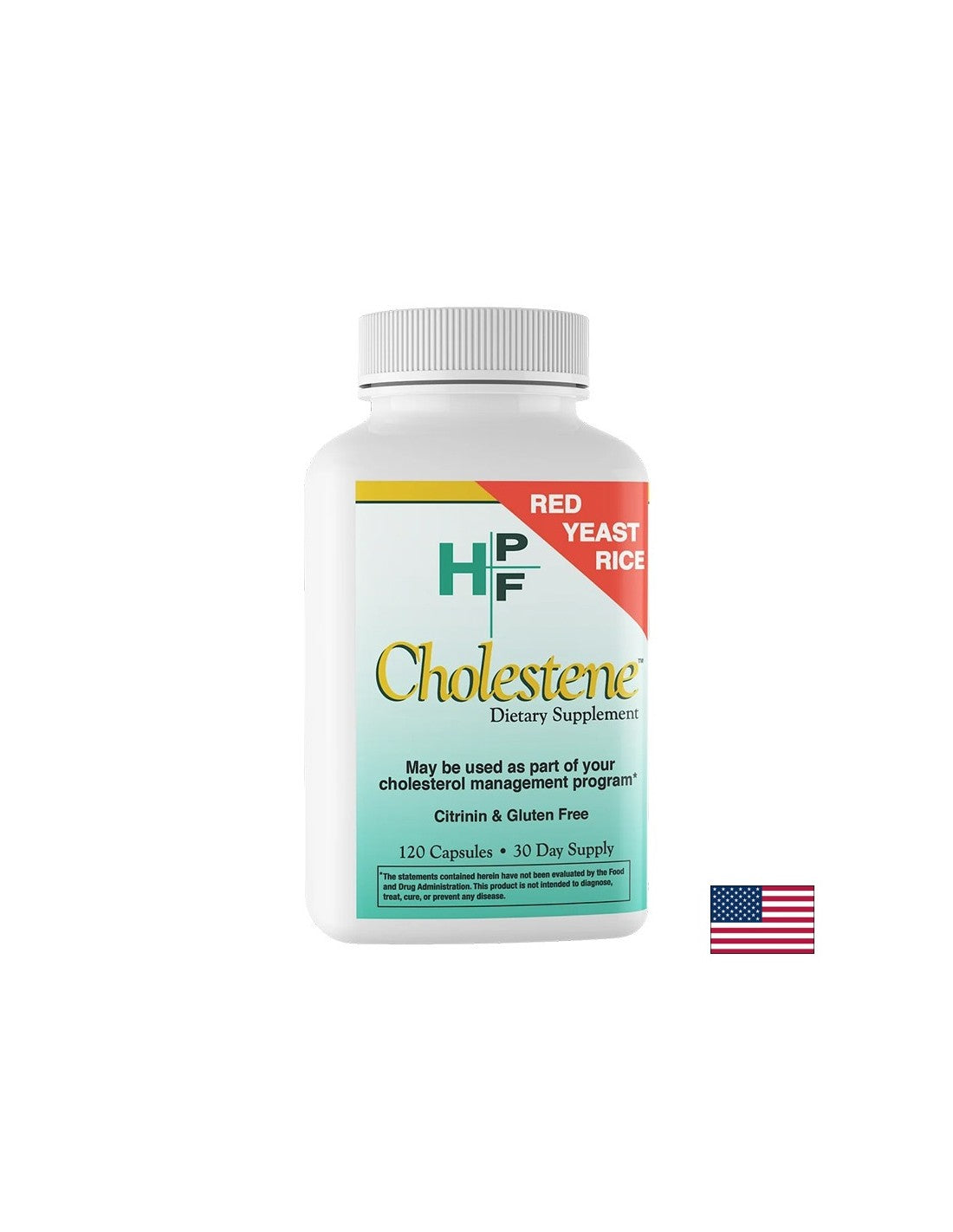 Cholestene (Червен ориз, дрожди) - За нормални нива на холестерола, 2400 mg, 120 капсули - Feel You