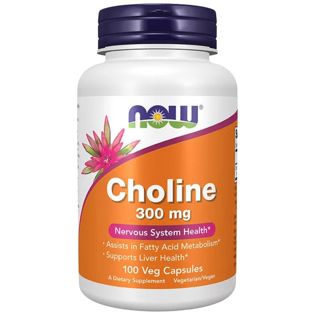 Choline 300 mg | Choline Bitartrate - 100 капсули - Feel You