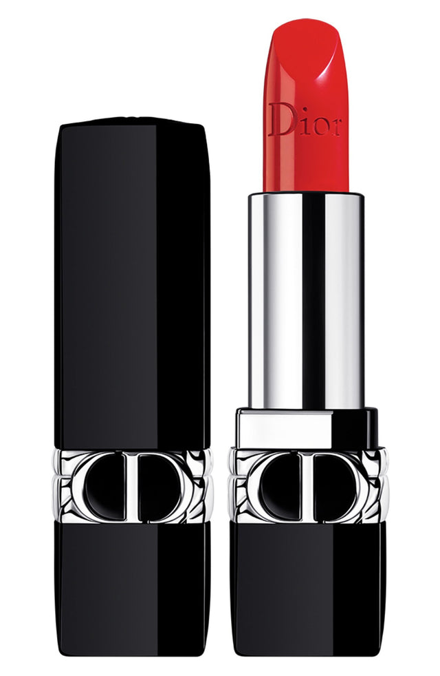 Christian Dior, Couture Colour Floral, Satin Finish, Cream Lipstick, 080, Red Smile, Refillable, 3.5 g - Feel You