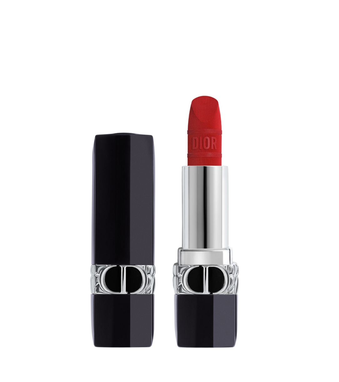Christian Dior, Dior Rouge, Satin Matte, Cream Lipstick, Iconic Red, 3.5 g - Feel You