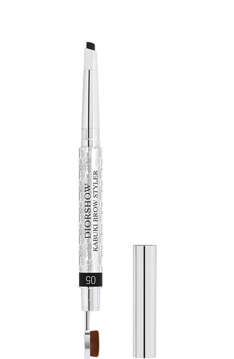 Christian Dior, Diorshow Kabuki, Double-Ended, Eyebrow Cream Pencil & Brush 2-In-1, 05, Black, 0.09 g - Feel You