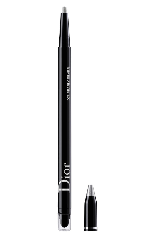 Christian Dior, Diorshow On Stage, Waterproof, Double-Ended, Kohl Eyeliner, 076, Silver Grey, 1.2 g - Feel You