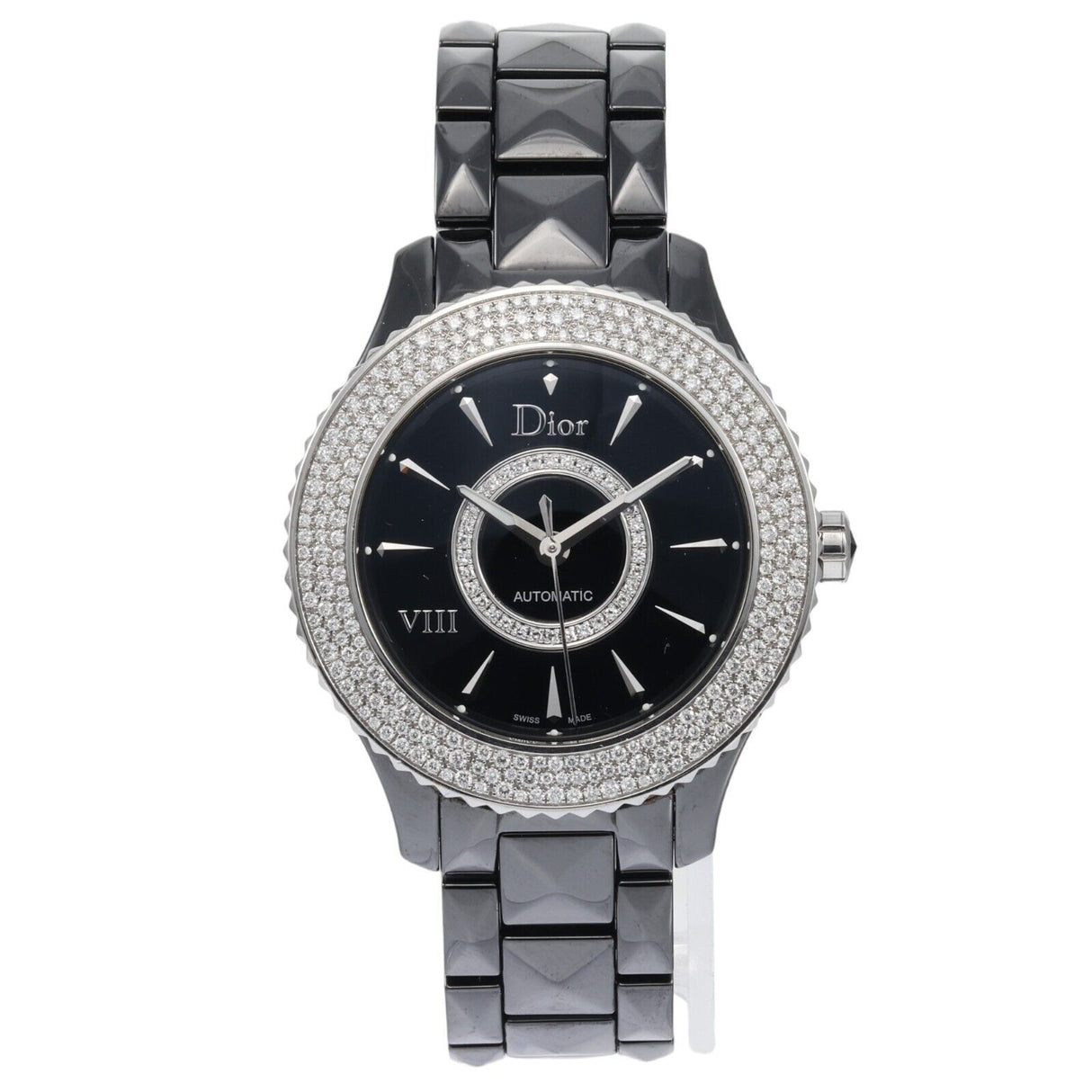 Christian Dior, VII, Quartz Ceramic Strap Watch, Black, 38 mm, For Women - Feel You