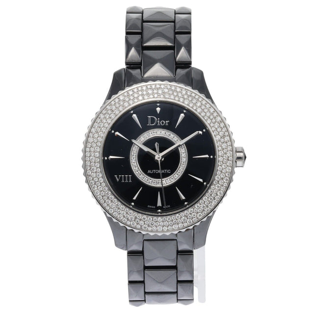 Christian Dior, VII, Quartz Ceramic Strap Watch, Black, 38 mm, For Women - Feel You