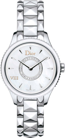 Christian Dior, VII, Quartz Ceramic Strap Watch, Silver, 36 mm, For Men - Feel You