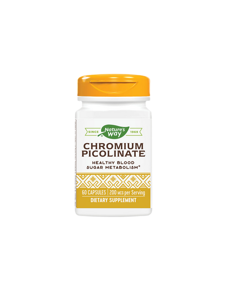 Chromium Picolinate/ Хром Пиколинат 200 mcg х 60 капсули Nature’s Way - Feel You