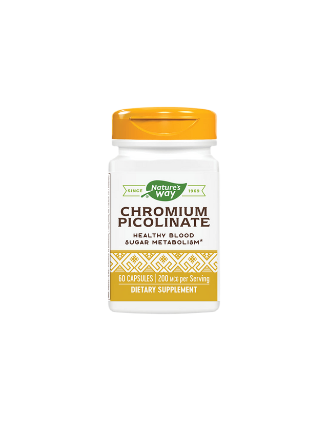 Chromium Picolinate/ Хром Пиколинат 200 mcg х 60 капсули Nature’s Way - Feel You