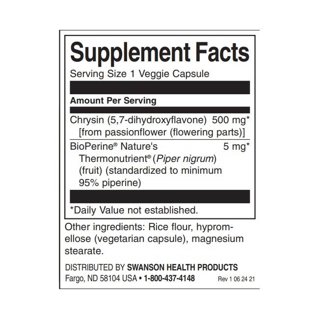 Chrysin | With Passionflower Extract - 30 капсули - Feel You