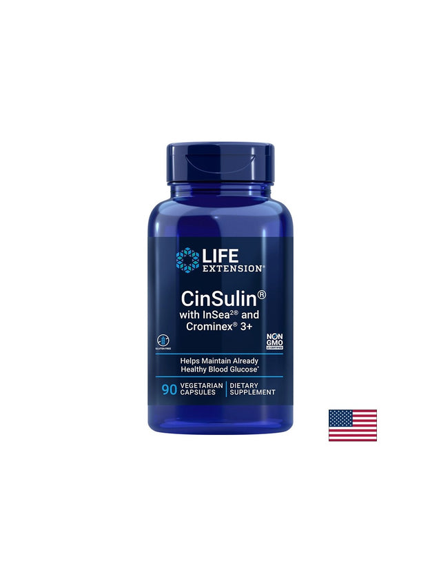 Глюкозен метаболизъм - CinSulin with InSea2 and Crominex®3+, 90 капсули - Feel You