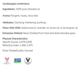 Citronella Oil | 100% Pure Cymbopogon Winterianus - 30 мл - Feel You