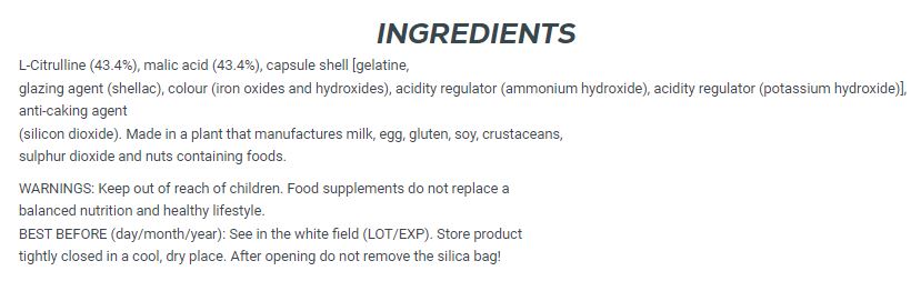 Citrulline Malate / 90 Caps - Feel You