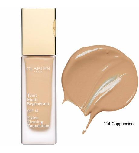 Clarins, Extra-Firming, Anti-Ageing, Liquid Foundation, 114, Cappucino, SPF 15, 15 ml *Tester - Feel You