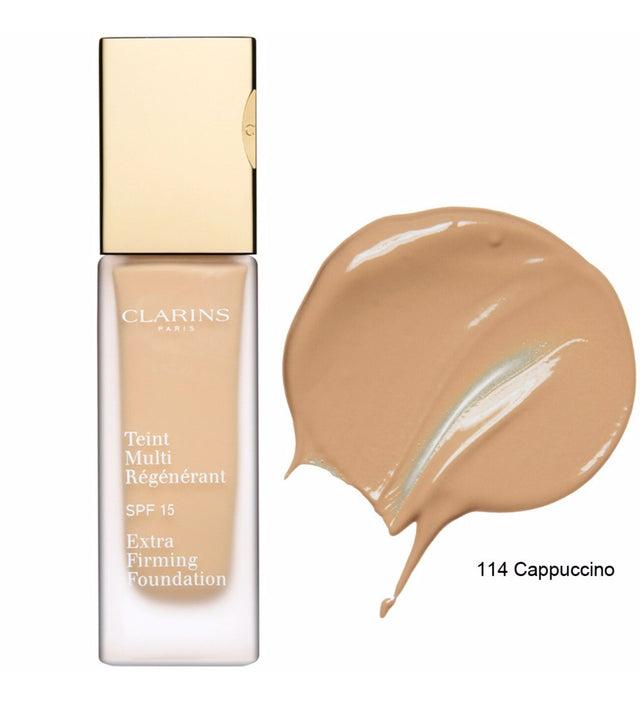 Clarins, Extra-Firming, Anti-Ageing, Liquid Foundation, 114, Cappucino, SPF 15, 15 ml *Tester - Feel You