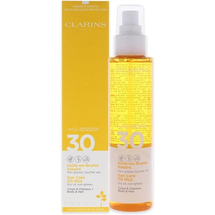 Clarins, Sun Care, Hydrating, Protecting, Dry Body Oil, SPF 30, 150 ml - Feel You
