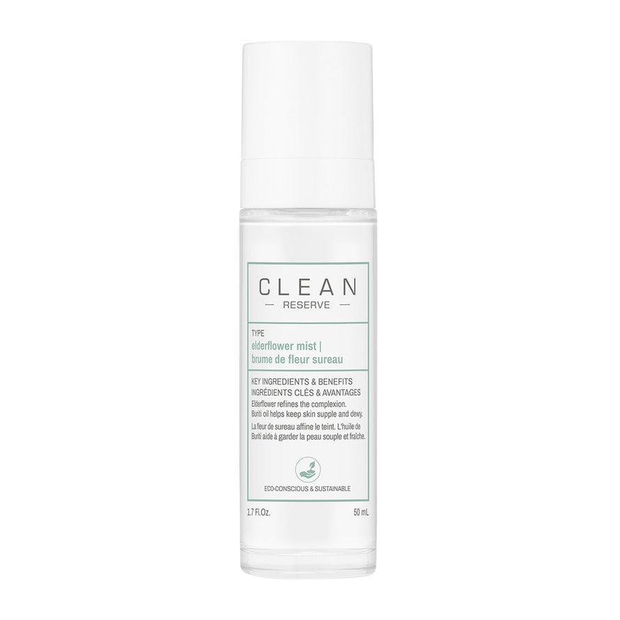 Clean, Reserve - Elderflower, Moisturizing, Mist Spray, For Face, 50 ml - Feel You
