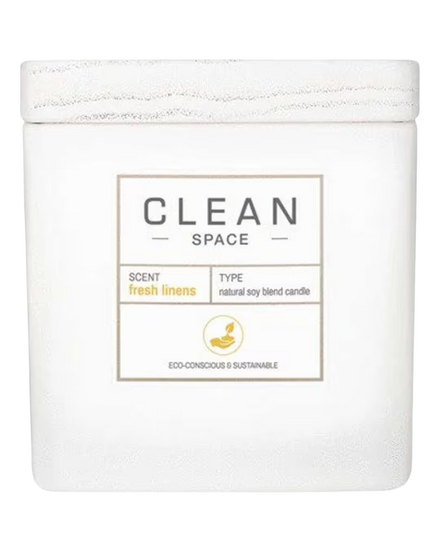 Clean, Space Fresh Linens, Scented Candle, 227 g - Feel You