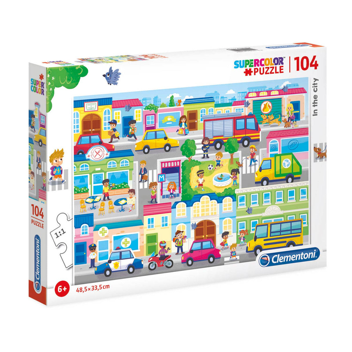 Clementoni, In The City, Puzzle, For Boys, 6+ years, 104 pcs - Feel You