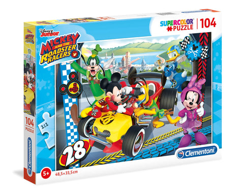 Clementoni, Mickey And The Roadster, Puzzle, Unisex, 5+ years, 104 pcs - Feel You