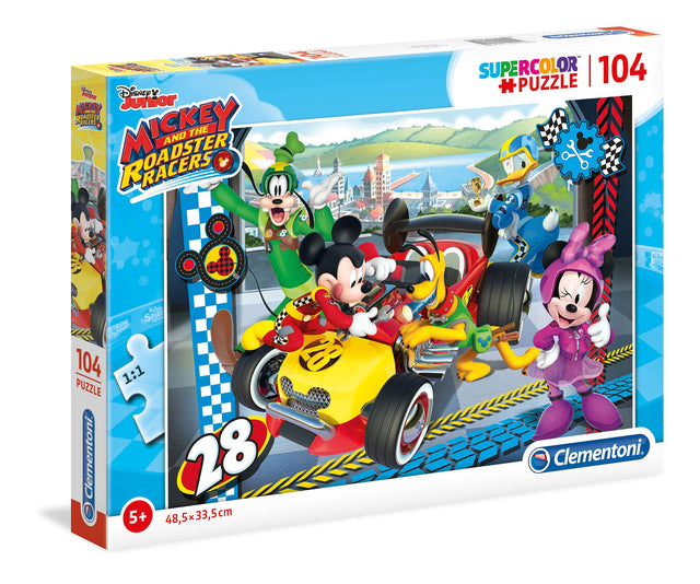 Clementoni, Mickey And The Roadster, Puzzle, Unisex, 5+ years, 104 pcs - Feel You