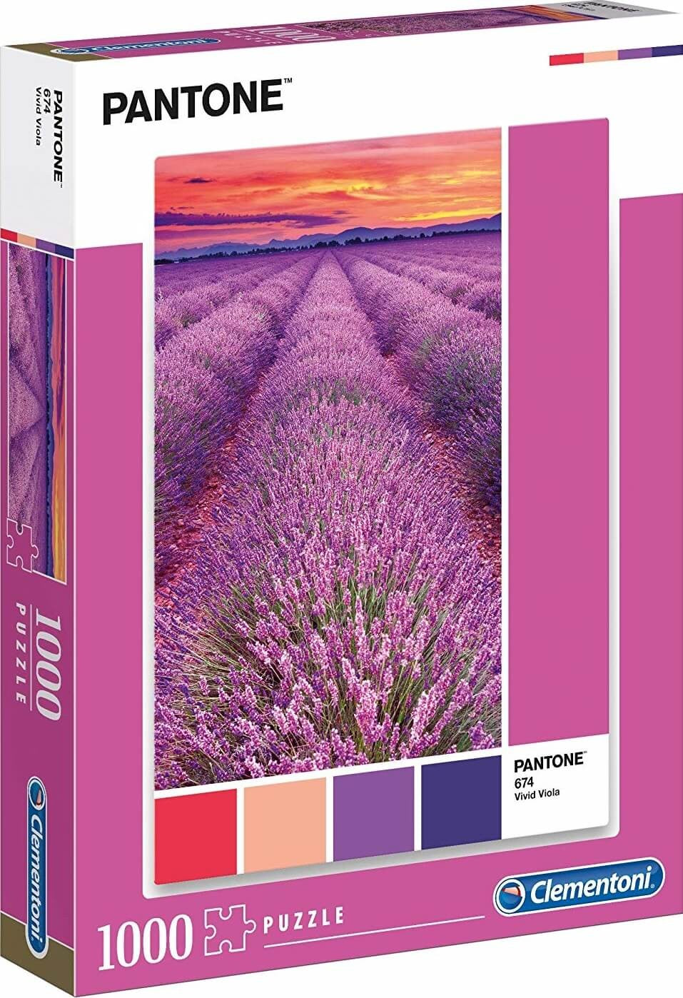 Clementoni, Pantone, Vivid Viola, Puzzle, Unisex, 1000 pcs - Feel You