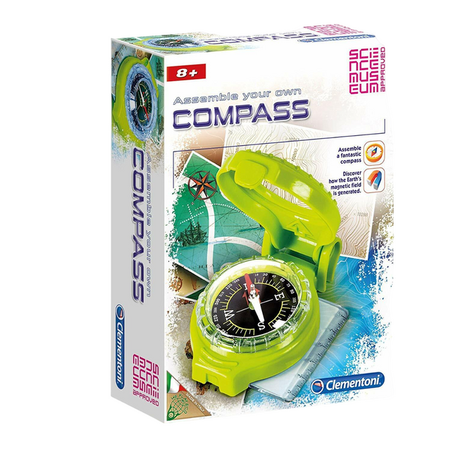 Clementoni, Science Museum, Compass, Construction Set, 61273, Unisex, 8+ years - Feel You