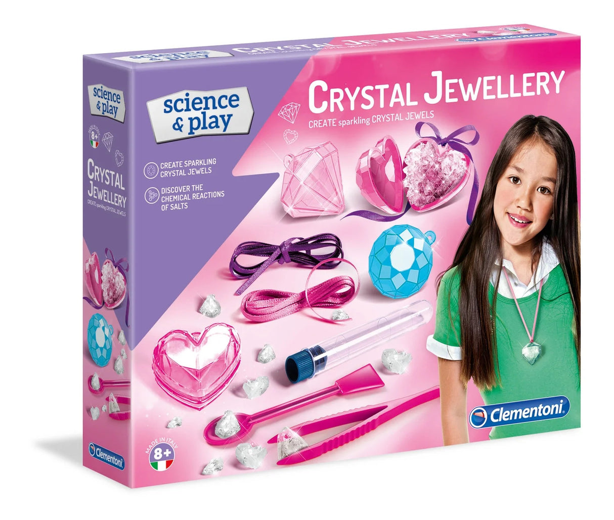 Clementoni, Science & Play, Crystal Jewels, For Girls, 8+ years - Feel You