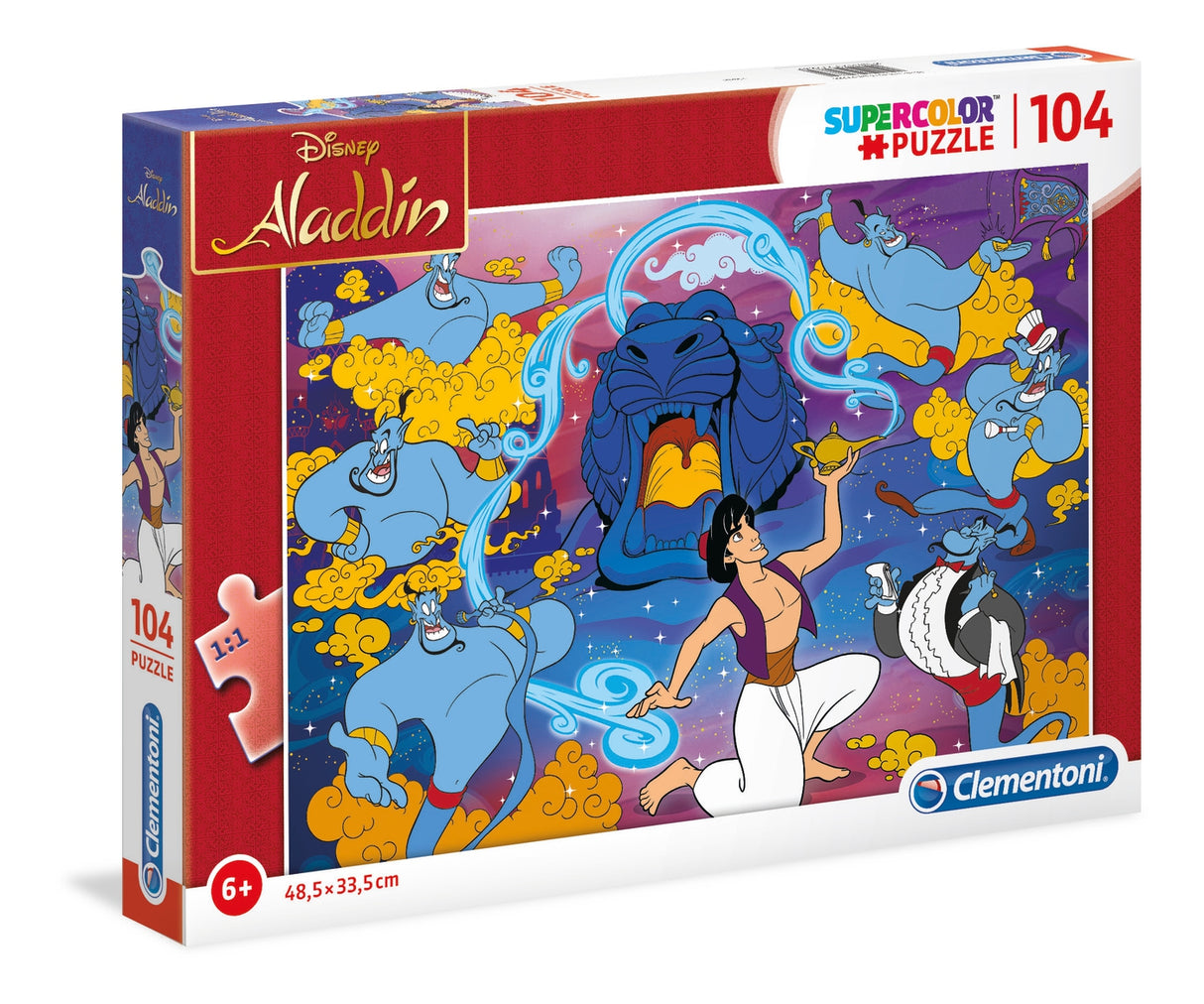 Clementoni, SuperColor, Aladyn, Puzzle, Unisex, 6+ years, 104 pcs - Feel You