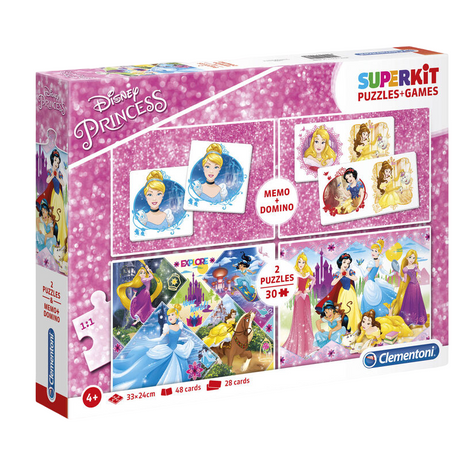 Clementoni, SuperKit, Disney Princess, Puzzle, For Girls, 4+ years, 2 x 30 + 48 + 28 pcs - Feel You