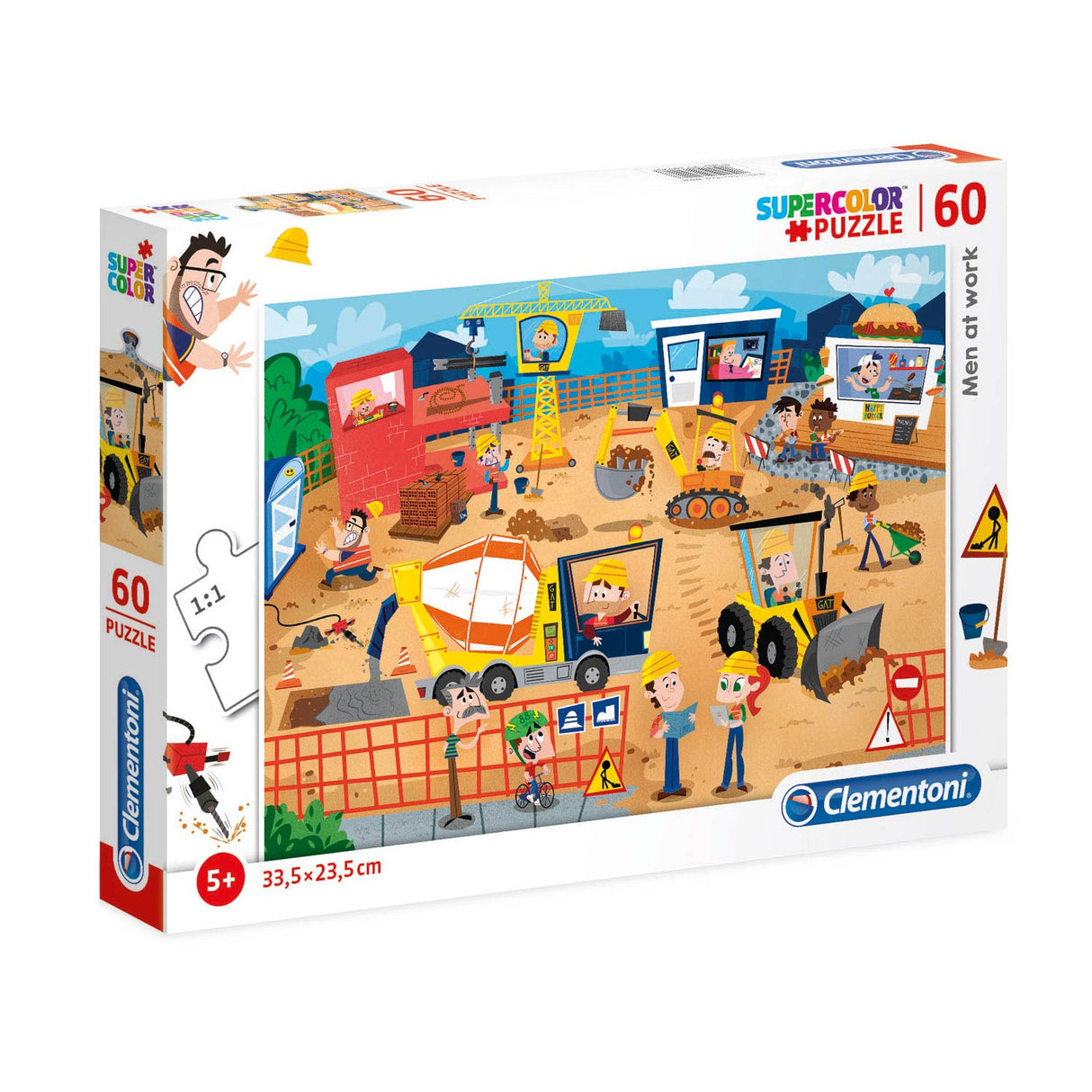 Clementoni, Supercolor, Men At Work, Puzzle, For Boys, 5+ years, 60 pcs - Feel You