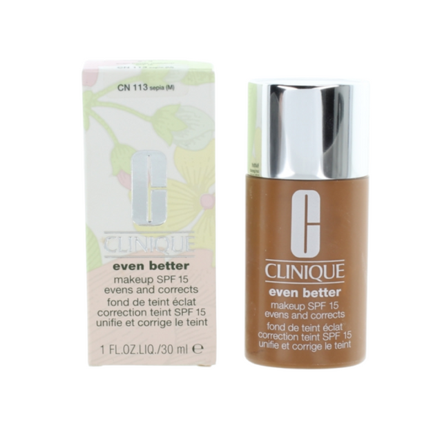 Clinique, Even Better, Paraben-Free, Hydrating, Liquid Foundation, CN 113, Sepia, SPF 15, 30 ml - Feel You